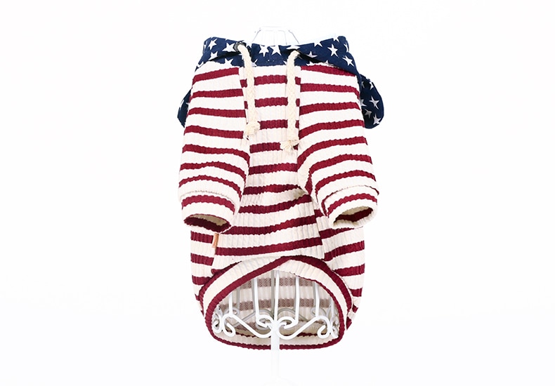 American Flag Hoodie for Pet