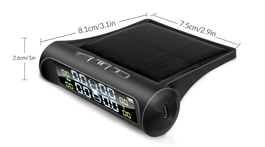 Solar Car Tire Pressure Alarm