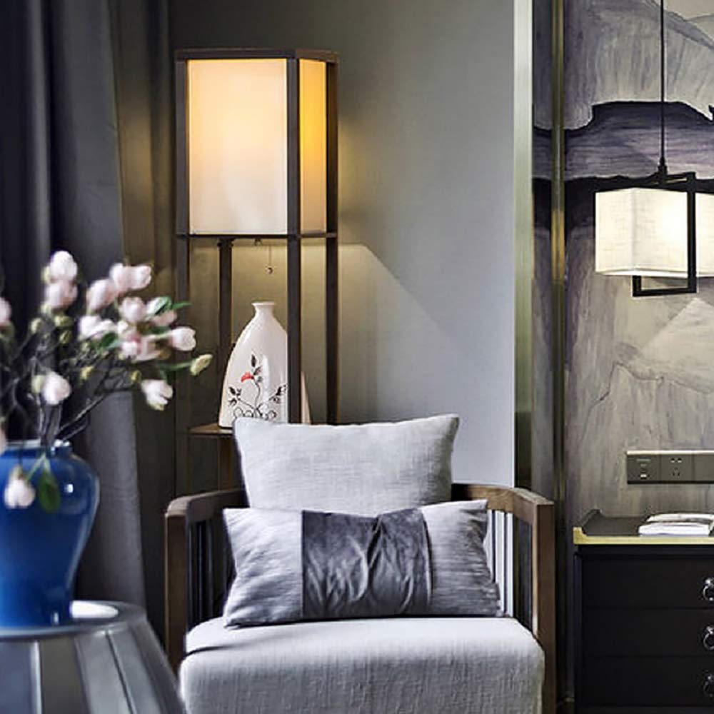 Modern Classic Rectangular Floor Lamp with Shelves - Sage Design Group - Annette Sage, CEO