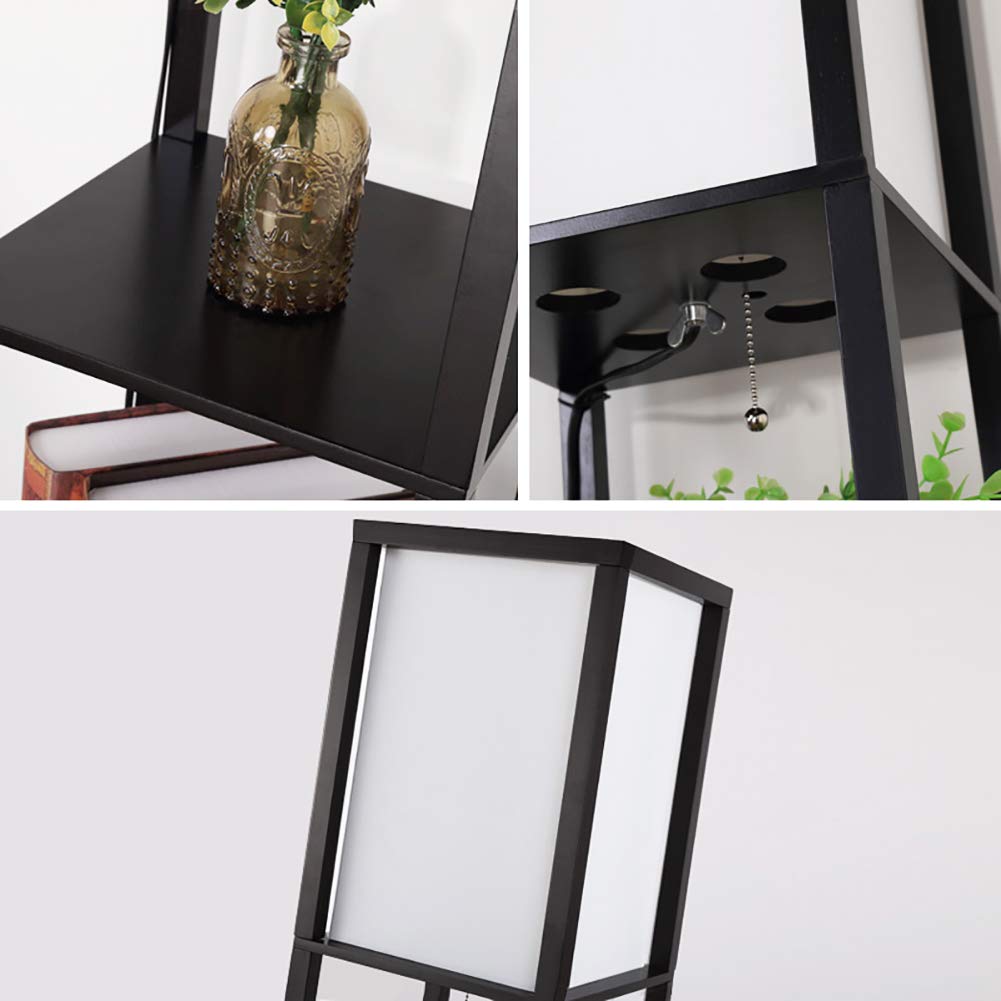 Modern Classic Rectangular Floor Lamp with Shelves - Sage Design Group - Annette Sage, CEO