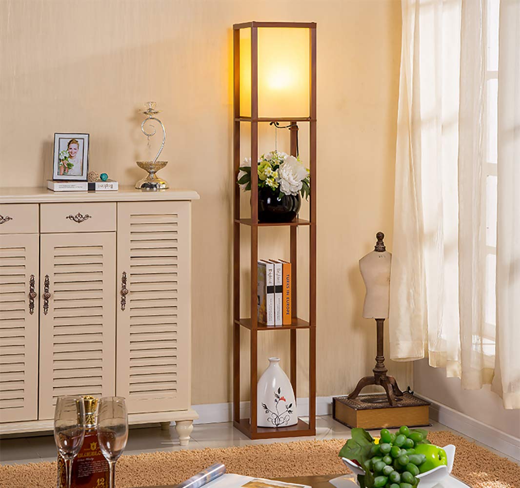 Modern Classic Rectangular Floor Lamp with Shelves - Sage Design Group - Annette C. Sage, CEO