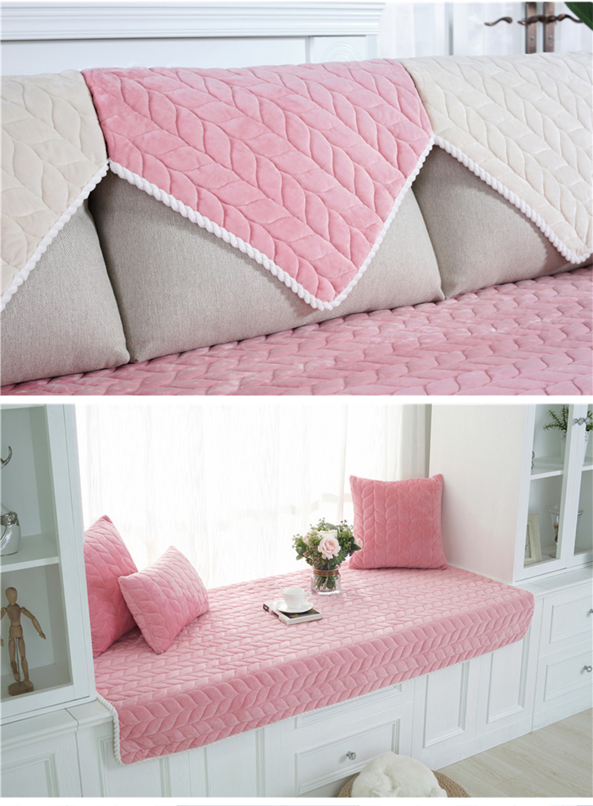 Solid Washable Sofa Cover