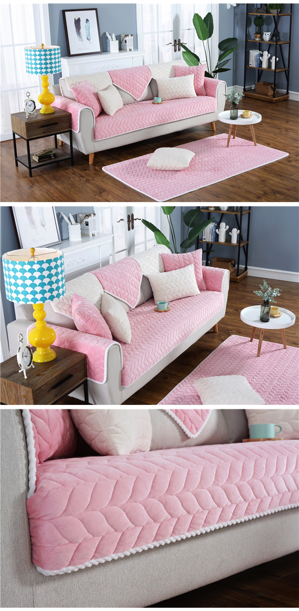 Solid Washable Sofa Cover