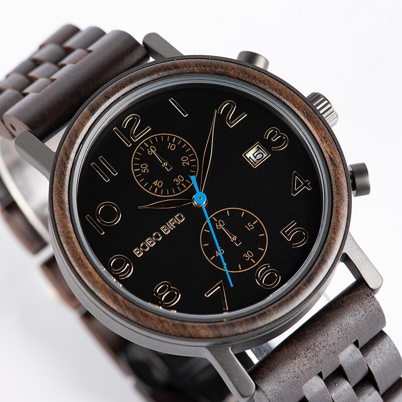 Round Shaped Wooden Watch