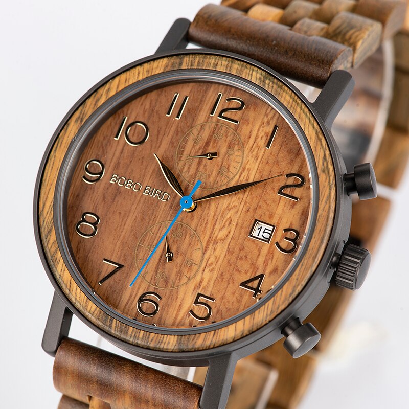 Round Shaped Wooden Watch
