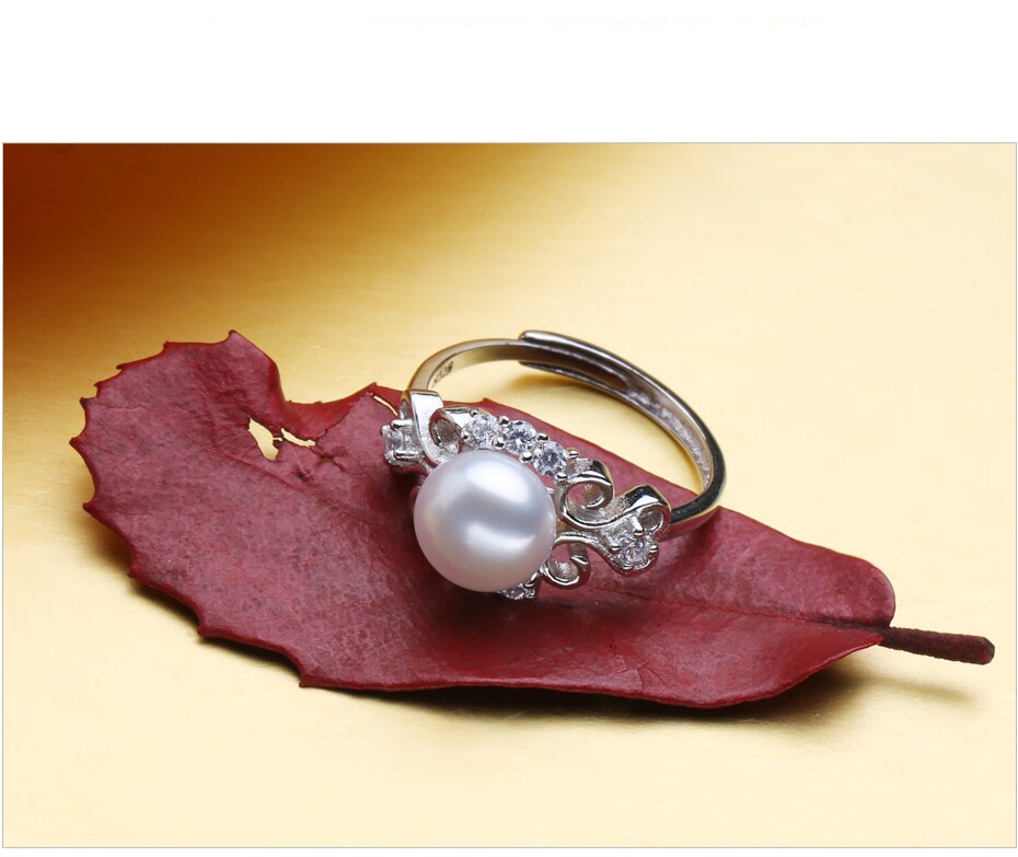 Bohemian Stylish 925 Silver Pearls Women's Jewelry 4 pcs Set