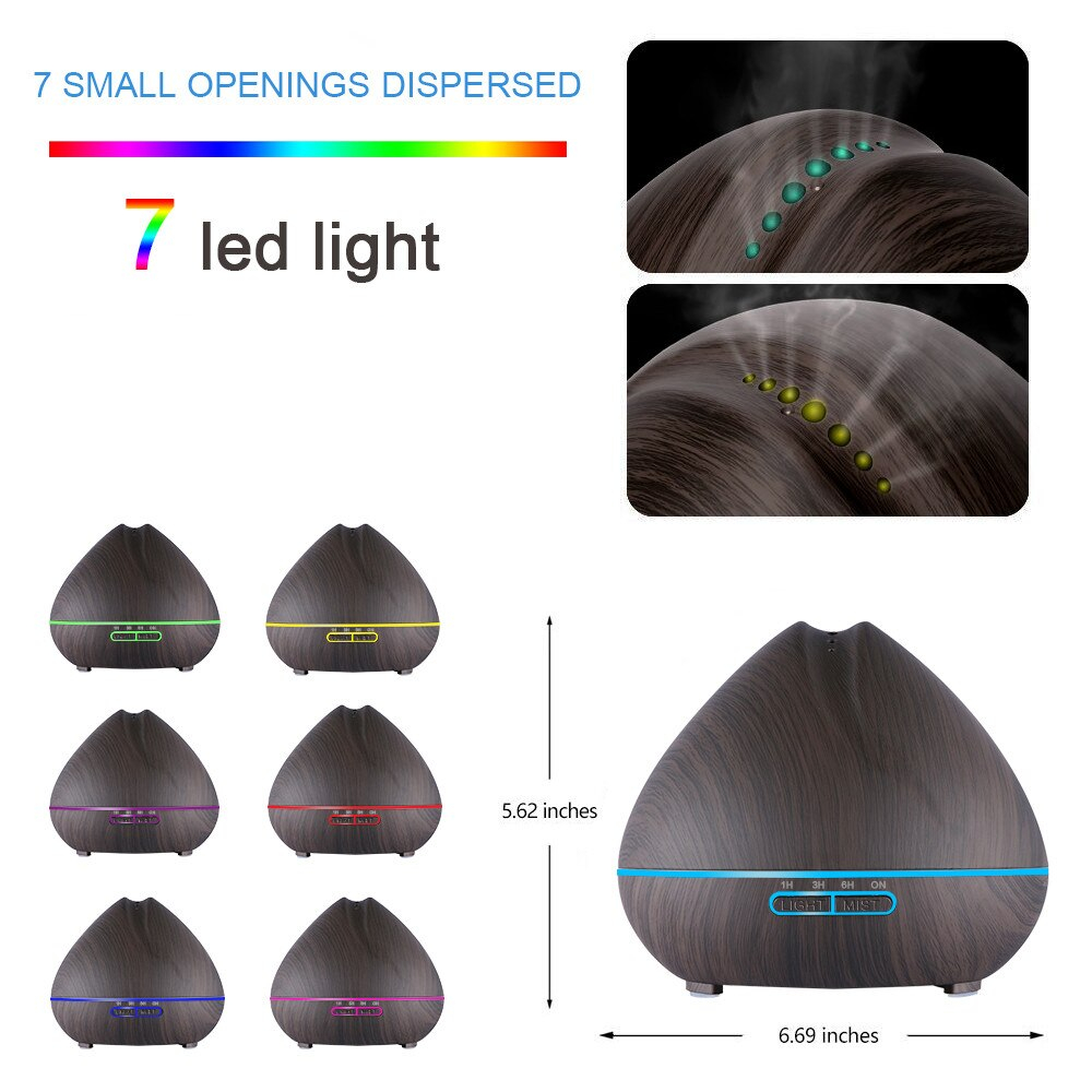 Aromatherapy Diffuser With 7 LED Light And Remote Control | Biomagnetic ...
